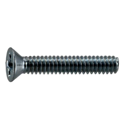 Midwest Fastener #2-56 x 1/2 in Phillips Flat Machine Screw, Zinc Plated Steel, 30 PK 930466